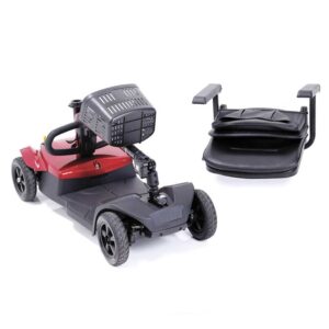 scooter elettrico mini rosso smontato