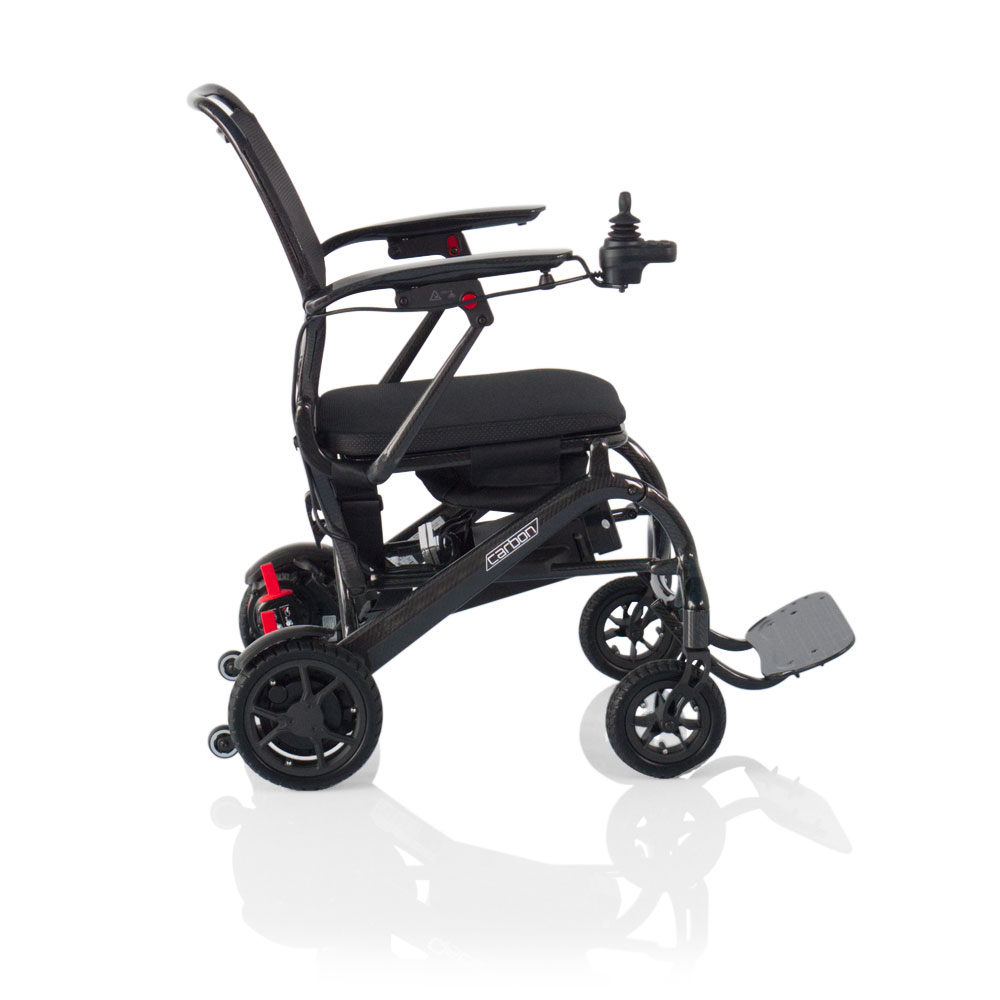 carrozzina elettronica pieghevole superleggera carbon