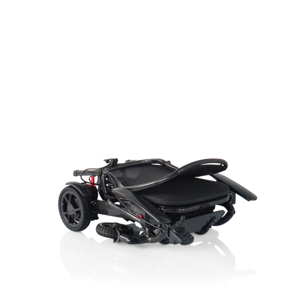carrozzina elettronica pieghevole superleggera carbon