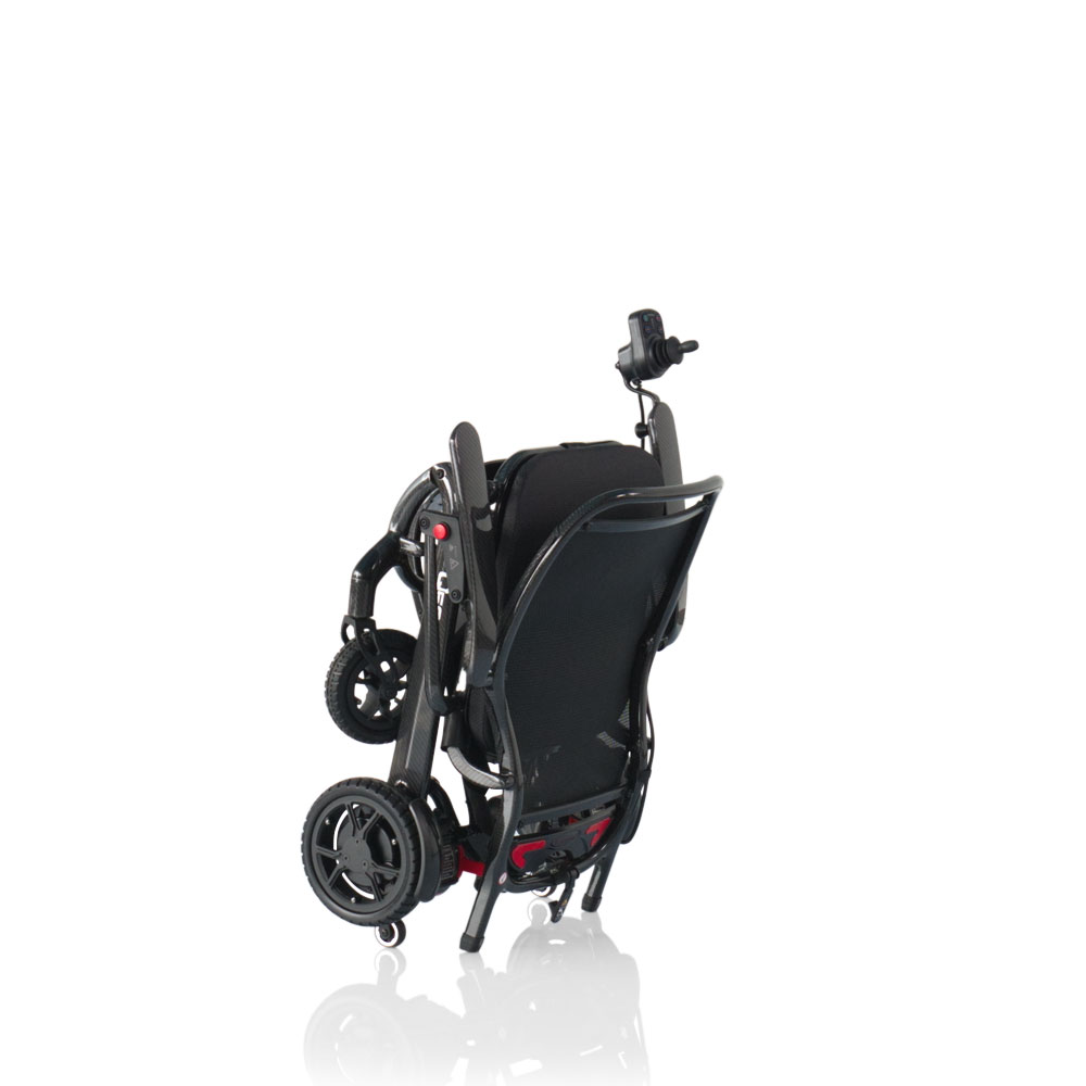 carrozzina elettronica pieghevole superleggera carbon